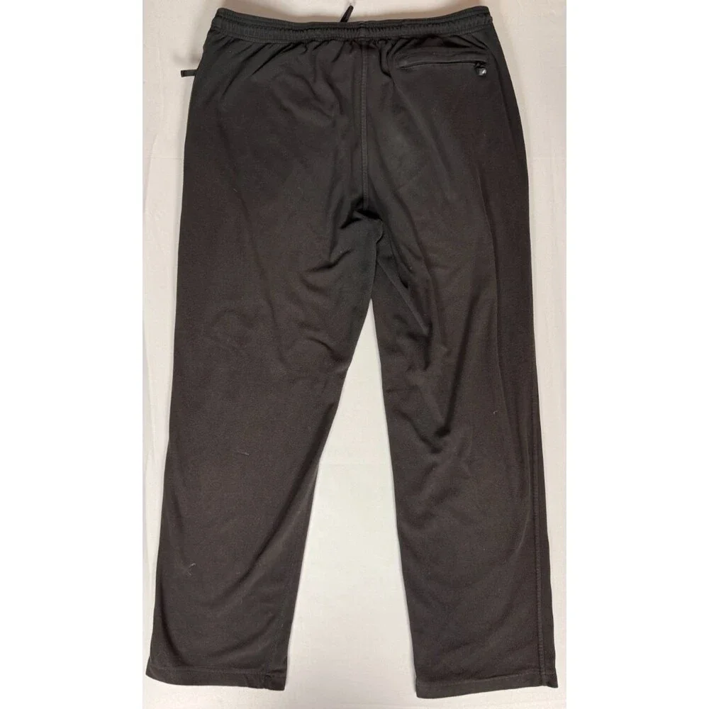 The North Face TKA 100 Fleece Pants Men's L Black Straight Leg Zip Pockets
